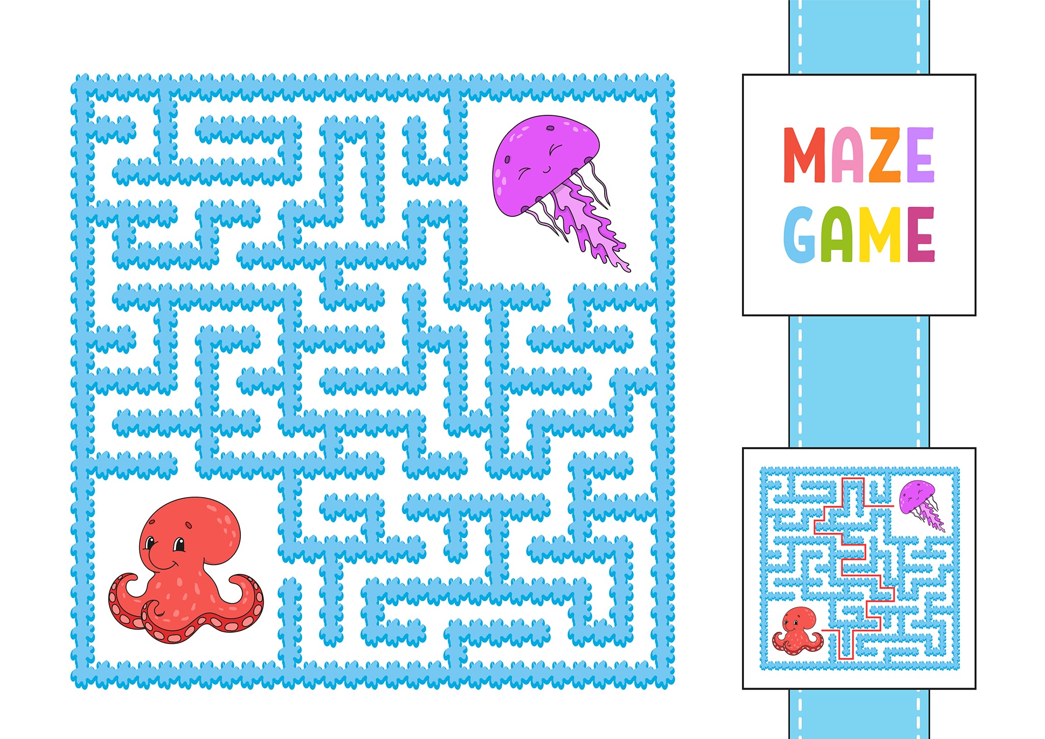 simple maze free printables 