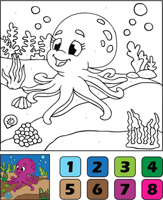 Free Printable Color By Number Worksheets For Kindergarten Tulamama