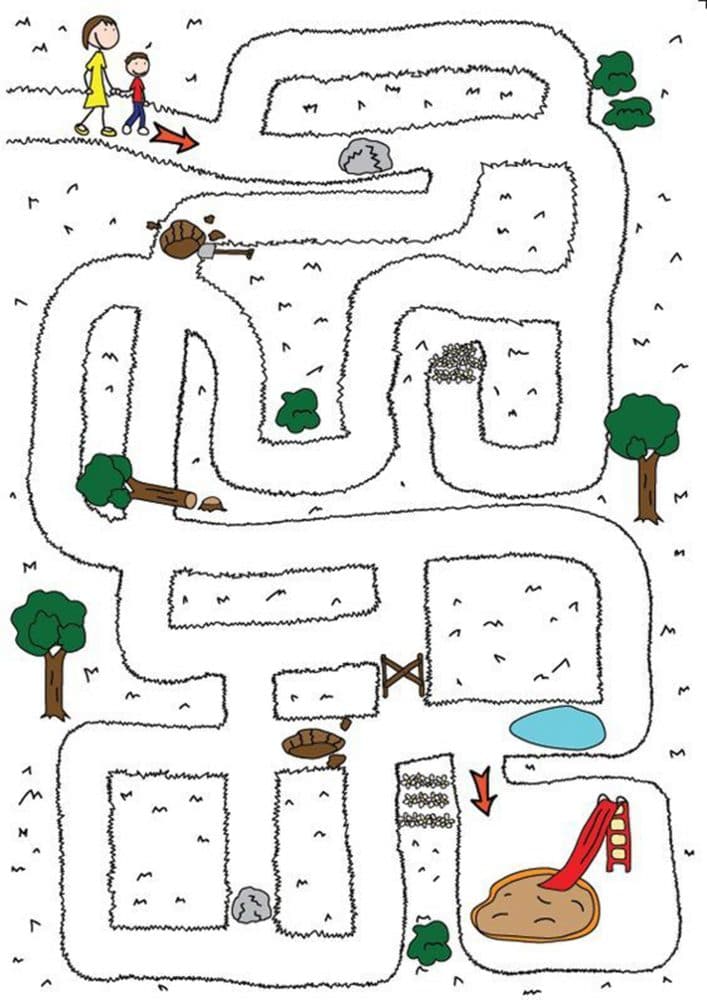 Free Printable Kids Maze Worksheets