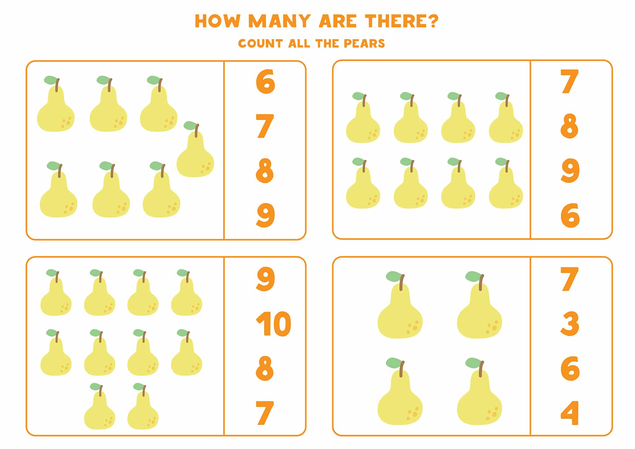 Counting To 20 Worksheet