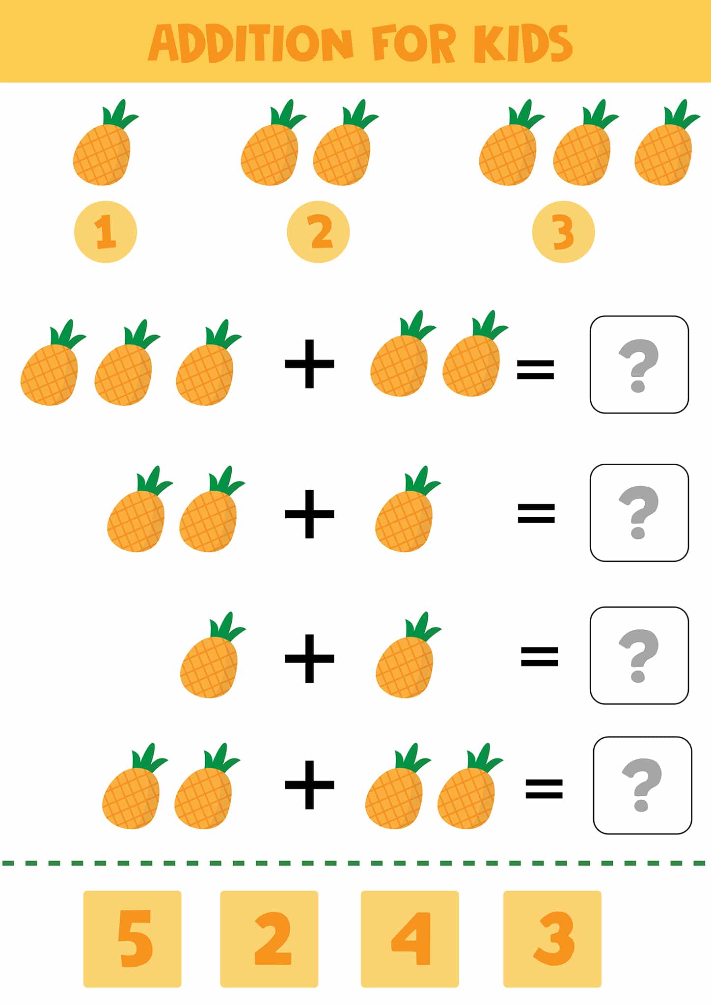 Counting To 20 Worksheet