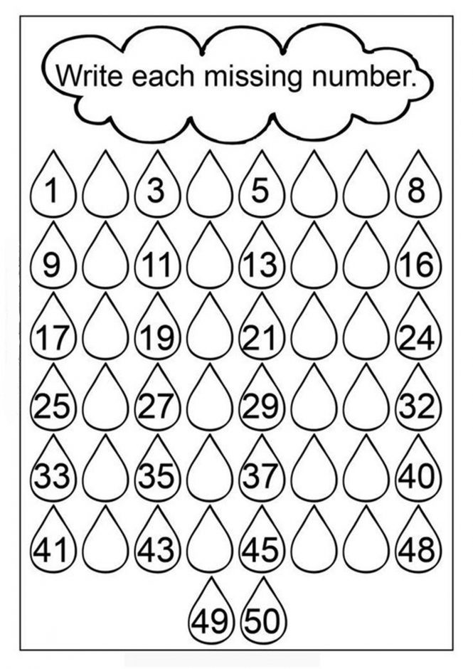 Free Fun Missing Number Worksheets Tulamama