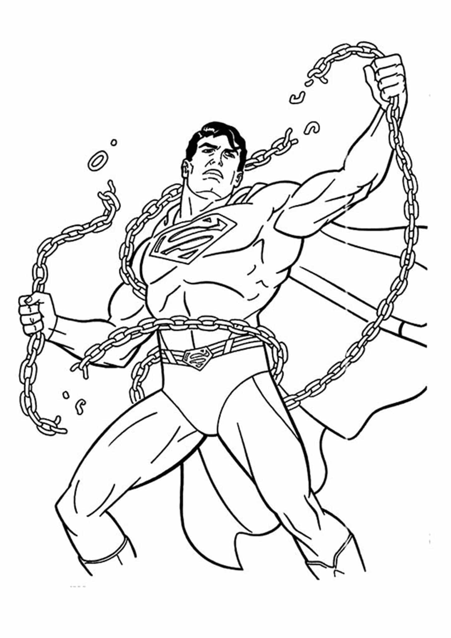 Easy To Print Superman Coloring Pages -