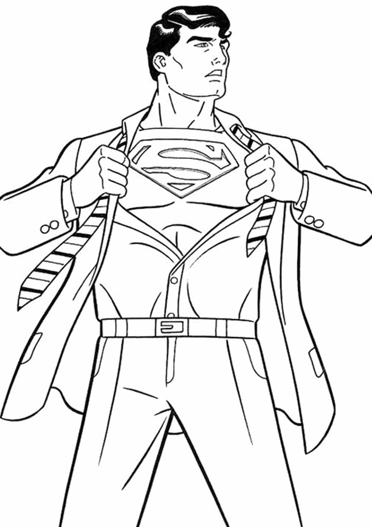 Free & Easy To Print Superman Coloring Pages Tulamama
