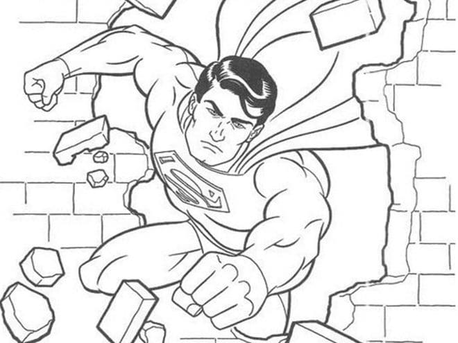 Superman Coloring Pages Logo