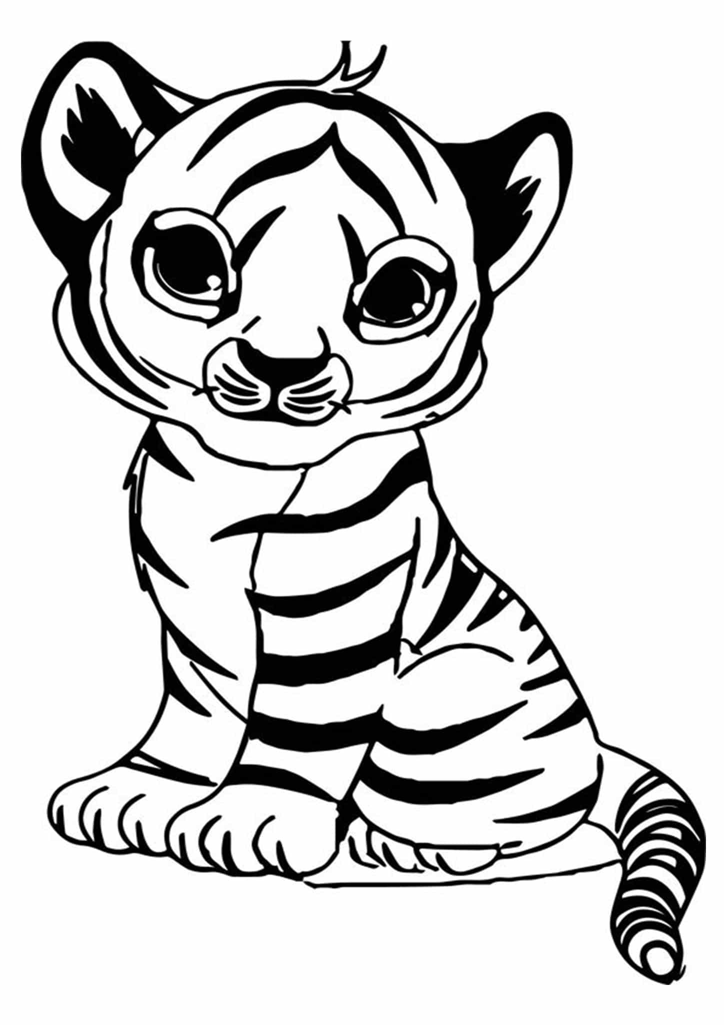 Free & Easy To Print Tiger Coloring Pages Tulamama
