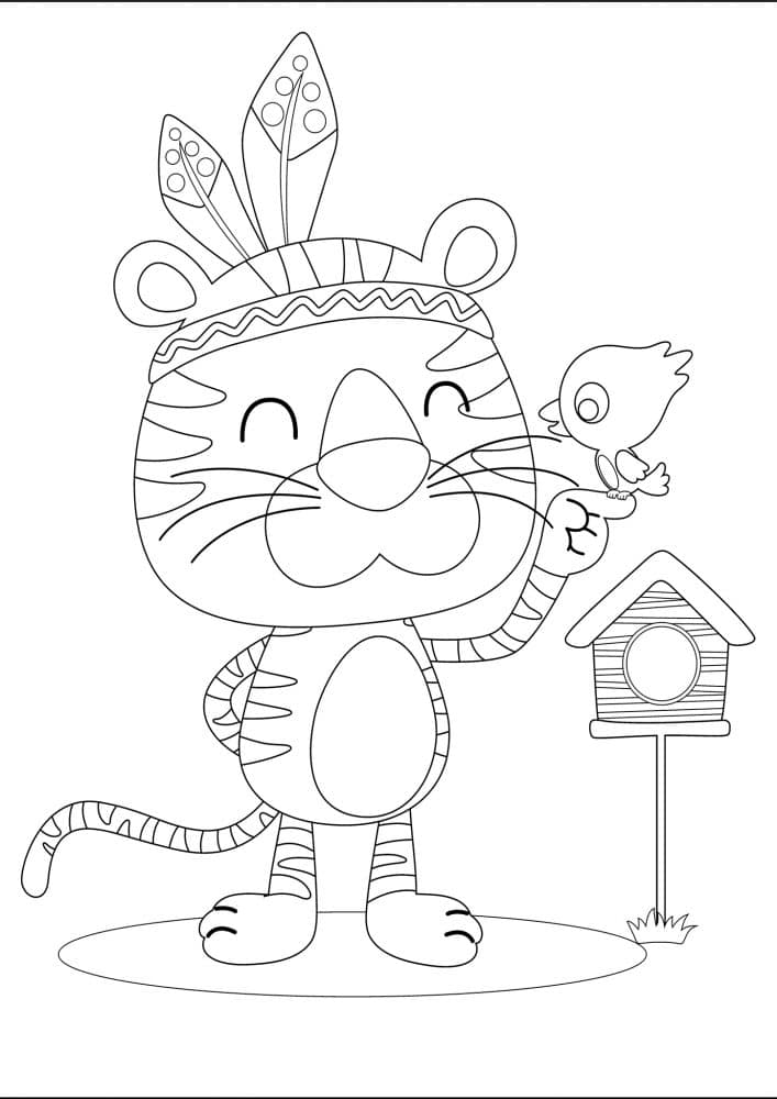 Free & Easy To Print Tiger Coloring Pages - Tulamama
