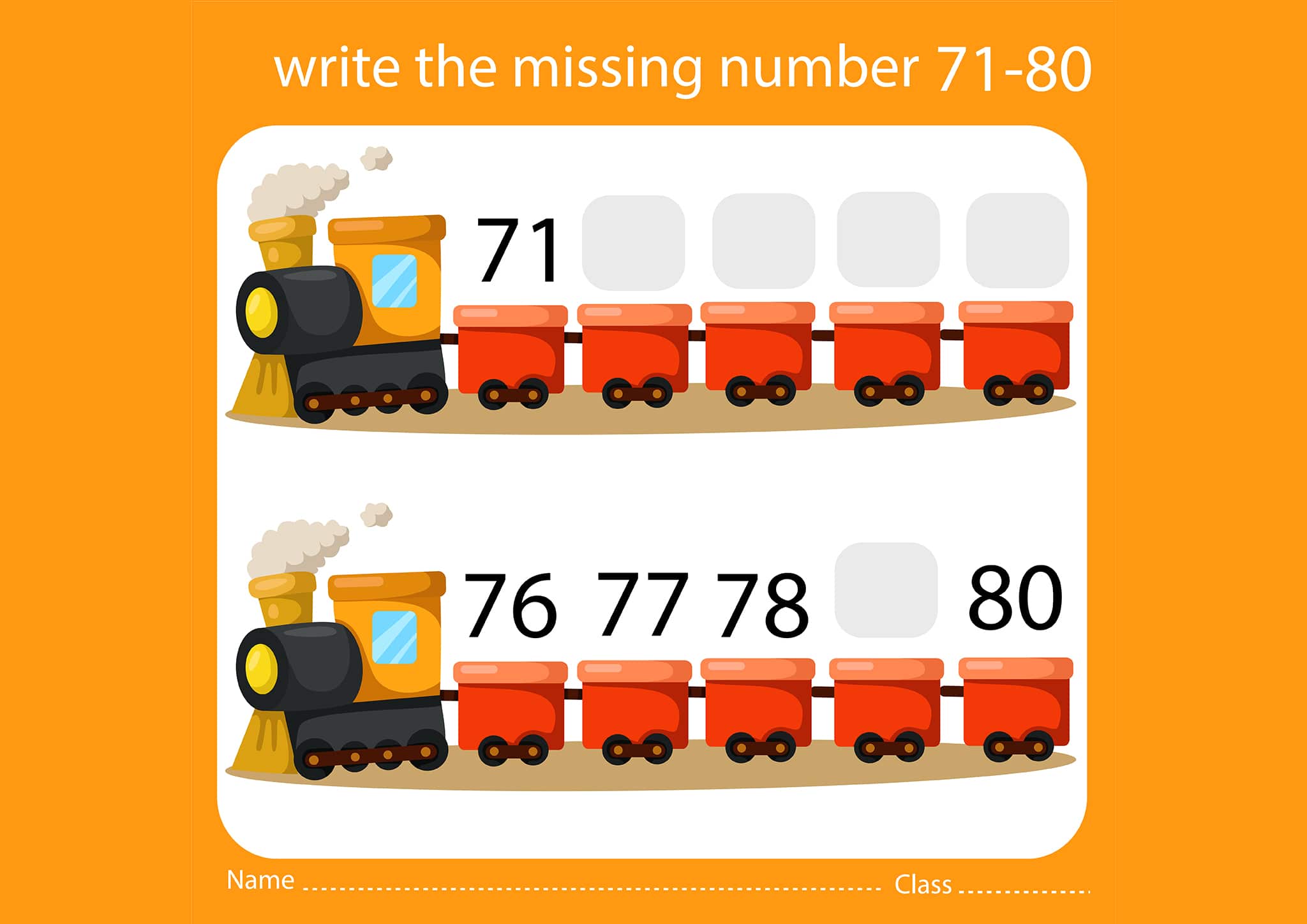 free fun missing number worksheets tulamama