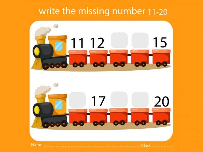 free fun missing number worksheets tulamama