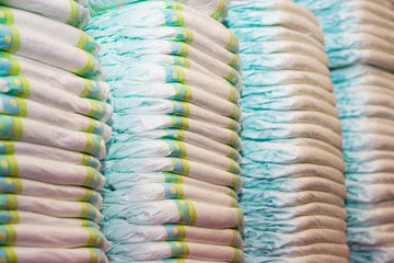 diaper stockpile before baby