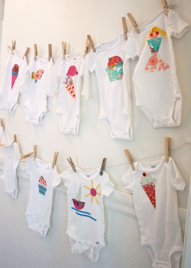 Setting Up Your Baby Shower Onesie Station