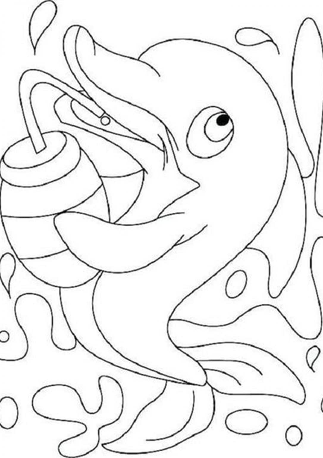 Free & Easy To Print Dolphin Coloring Pages - Tulamama