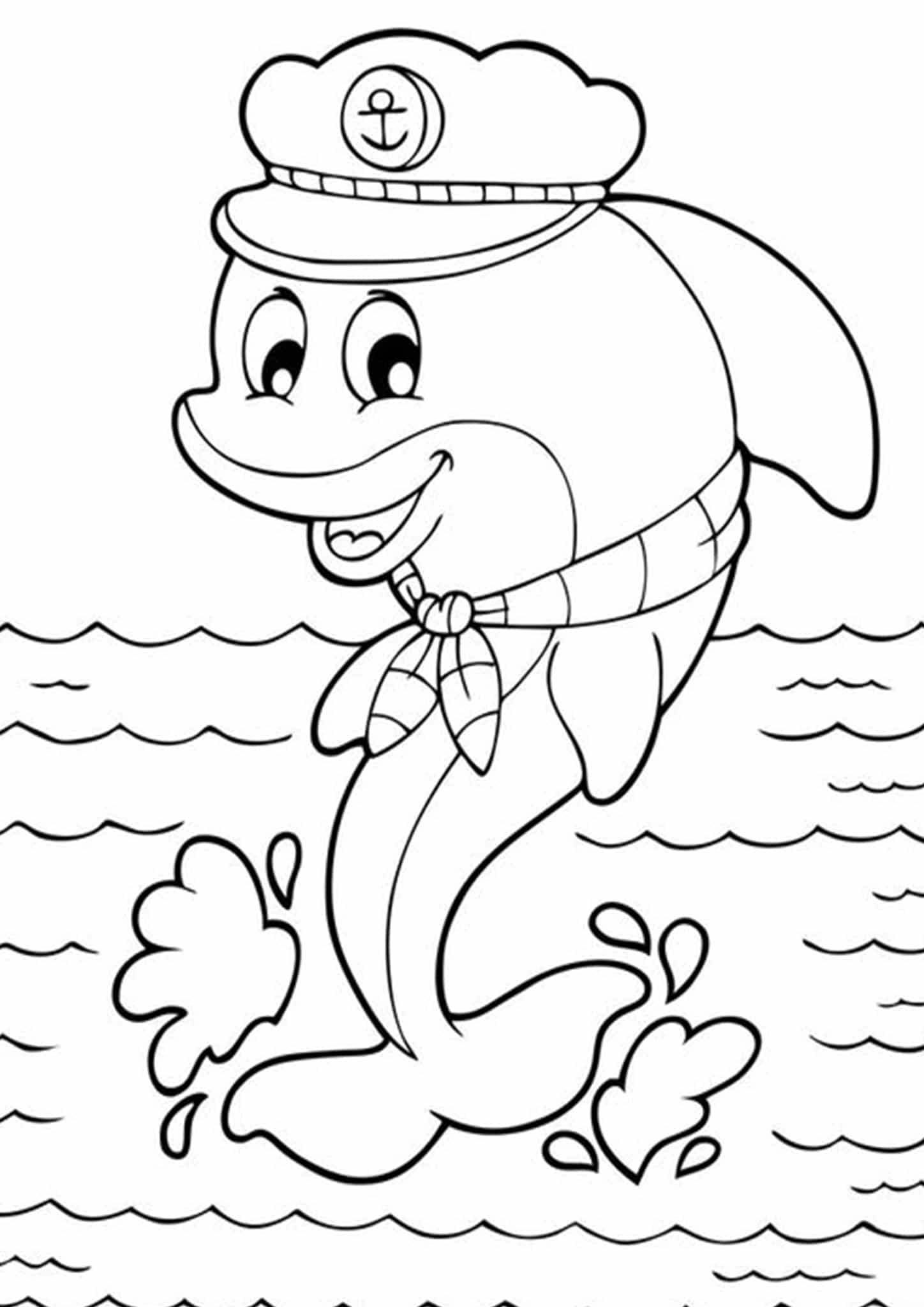 free easy to print dolphin coloring pages tulamama