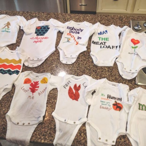 Cheap And Easy Guide To Baby Shower Bib and Onesie Decorating Tulamama