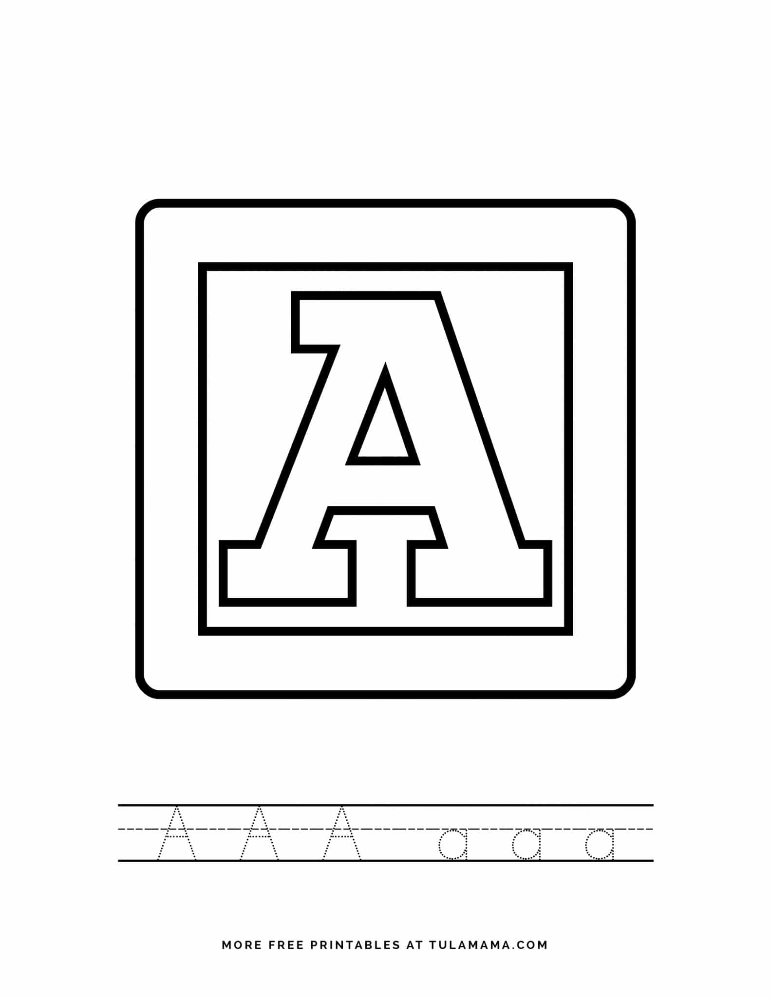 free printable alphabet blocks tracing worksheets for preschoolers