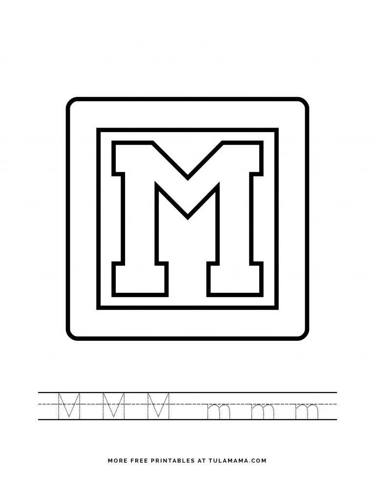 free printable alphabet blocks tracing worksheets for preschoolers