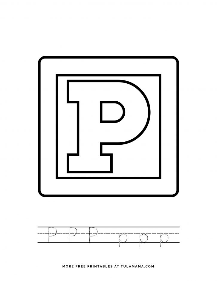 Free Printable Alphabet Blocks Tracing Worksheets For Preschoolers