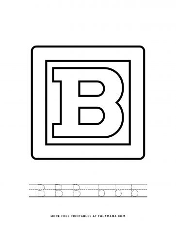 Free Printable Alphabet Blocks Tracing Worksheets For Preschoolers