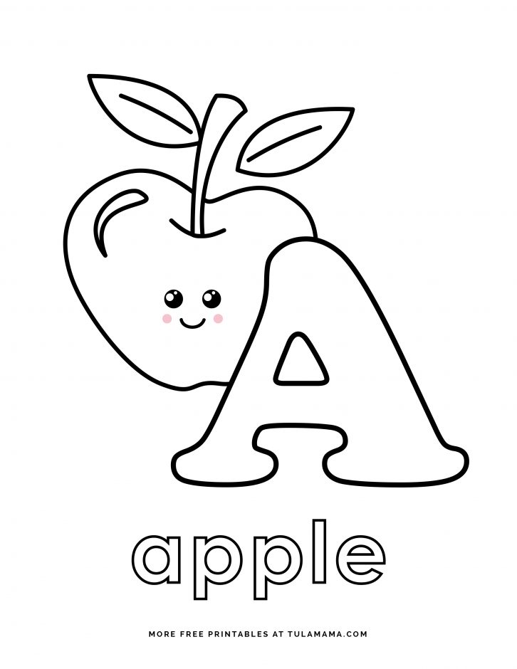 fun and easy to print abc coloring pages for preschoolers kindergartners tulamama