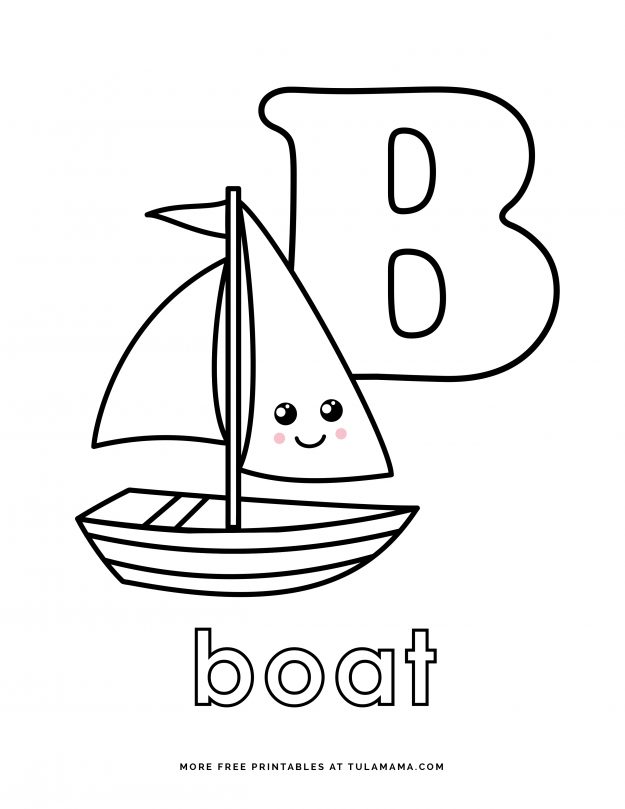 Fun And Easy To Print ABC Coloring Pages For Preschoolers