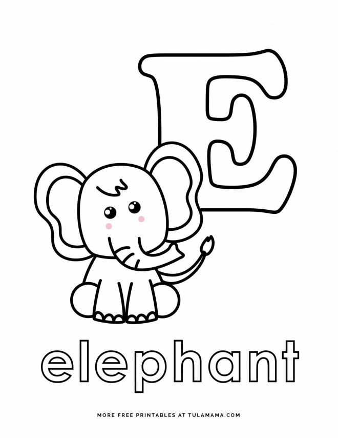 fun and easy to print abc coloring pages for preschoolers