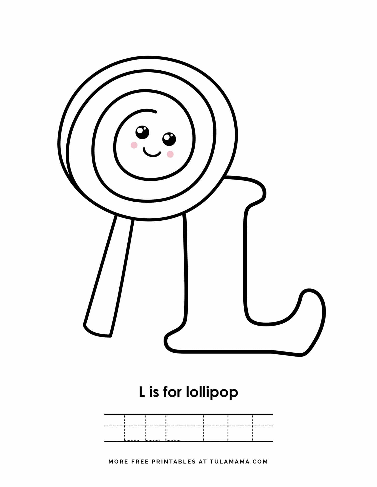 fun free easy to print letter l coloring pages tulamama
