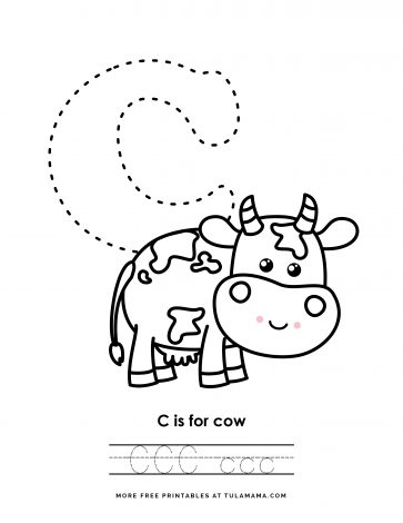 Fun, Free & Easy To Print Letter C Coloring Pages - Tulamama