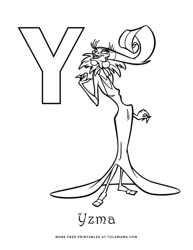 free printable disney alphabet coloring pages tulamama