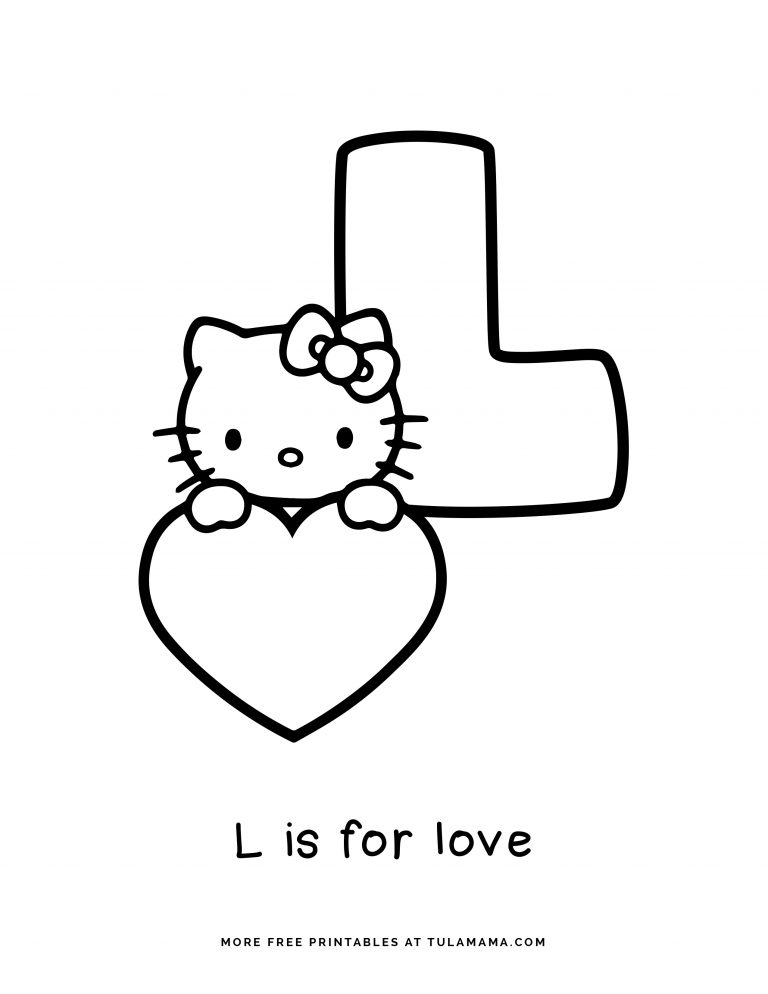 free hello kitty printables and abc coloring pages tulamama