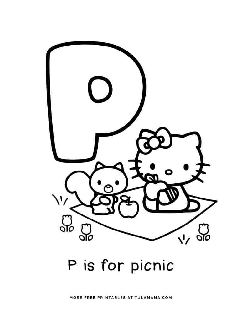 free hello kitty printables and abc coloring pages tulamama
