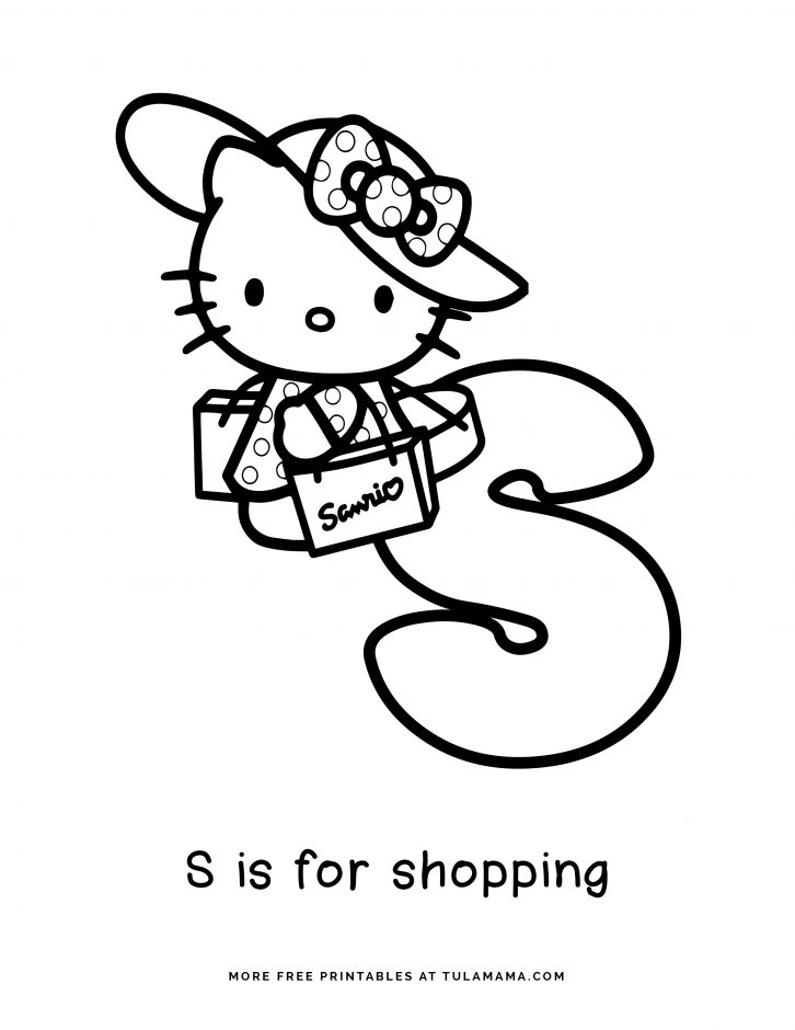free hello kitty printables and abc coloring pages tulamama