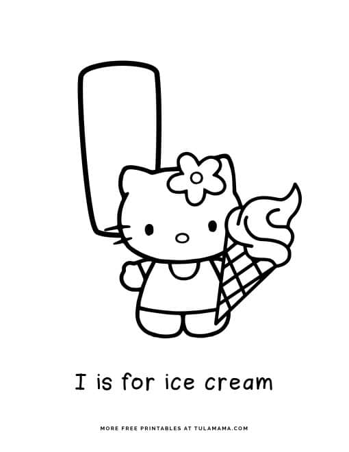 10 Educational Hello Kitty ABC Coloring Pages to Print