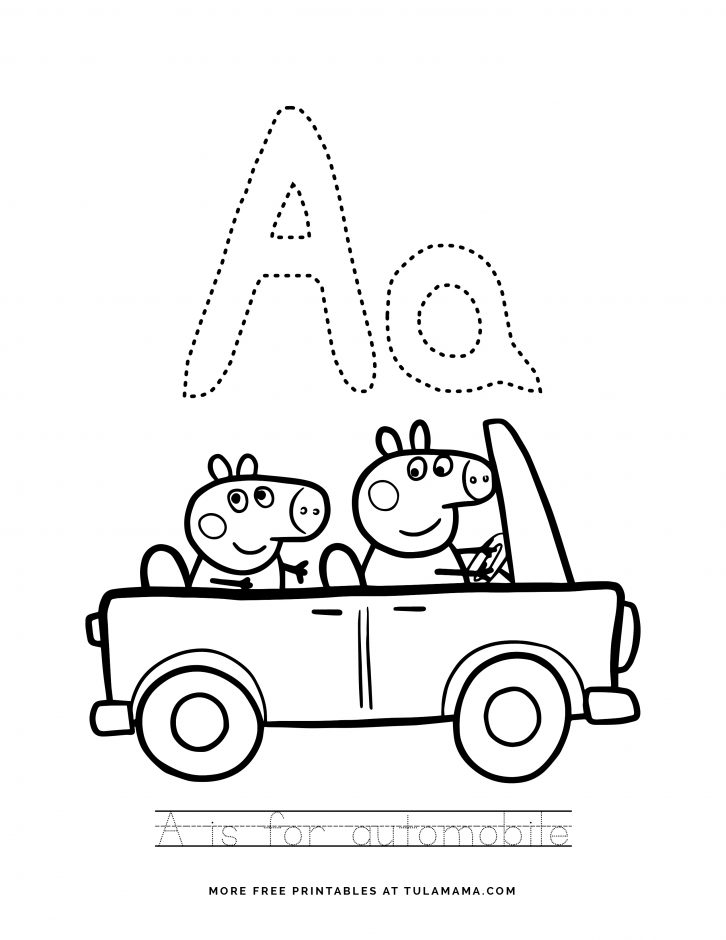 letters in the alphabet automobiles fun coloring pages tulamama