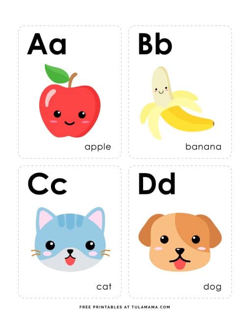 Fun, Free & Engaging Alphabet Flash Cards For Preschoolers Tulamama