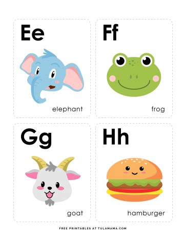 Fun, Free & Engaging Alphabet Flash Cards For Preschoolers - Tulamama