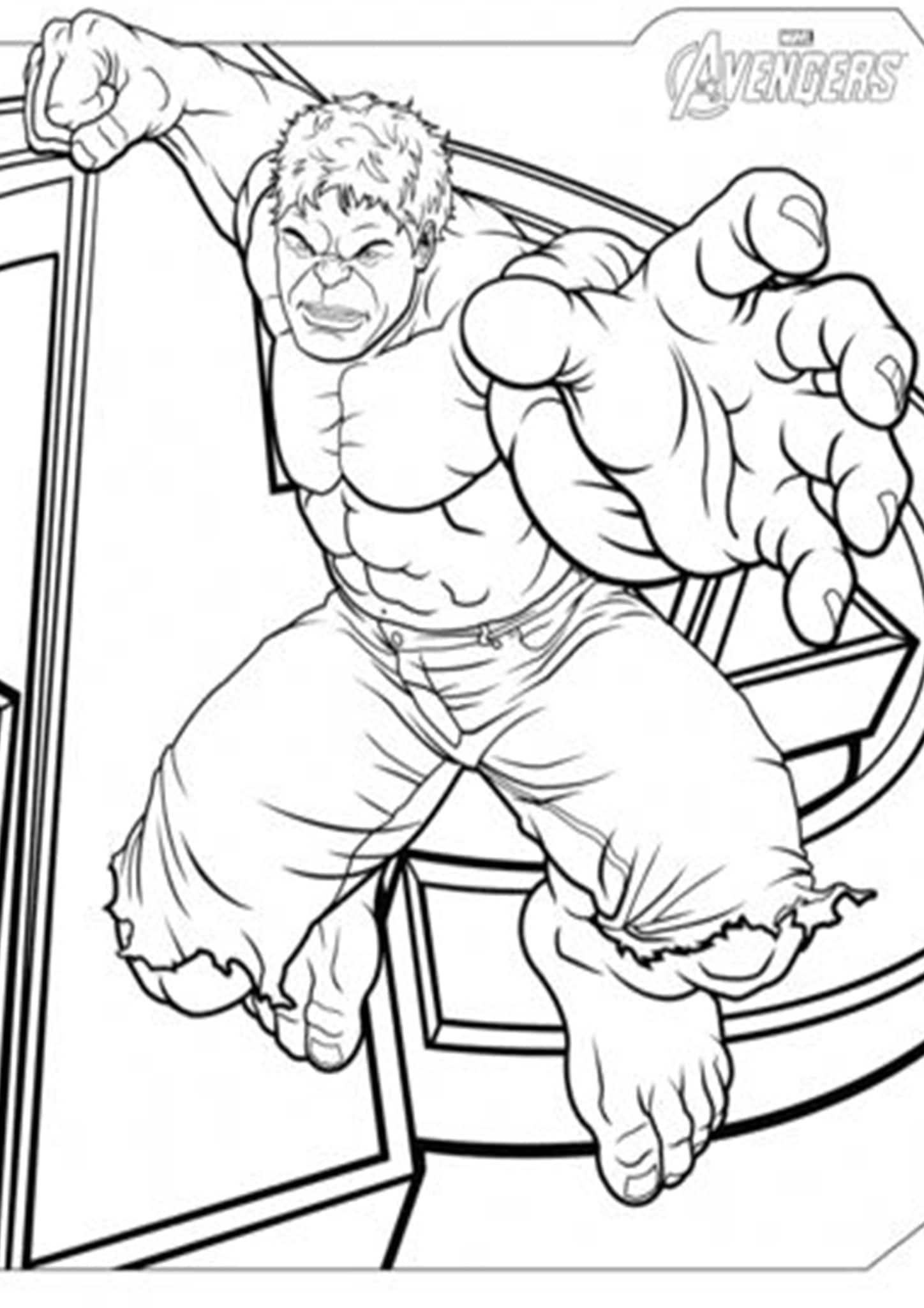 Free & Easy To Print Hulk Coloring Pages - Tulamama