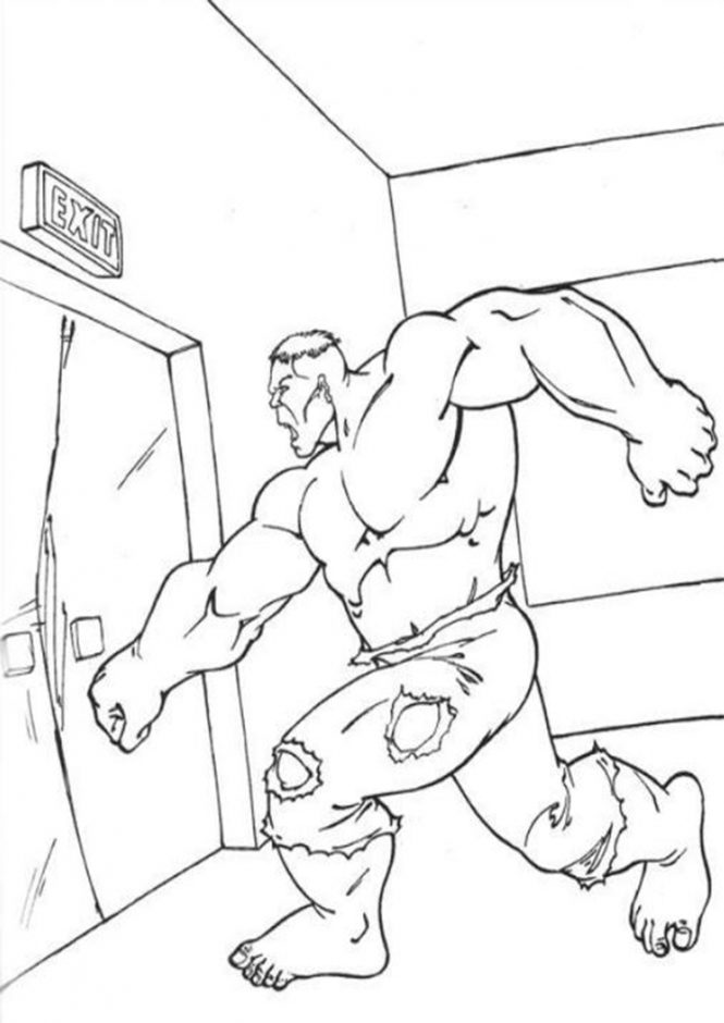 Download Free & Easy To Print Hulk Coloring Pages - Tulamama
