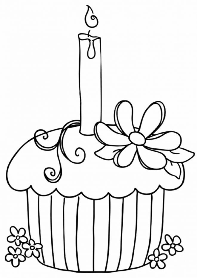 Free & Easy To Print Cupcake Coloring Pages - Tulamama