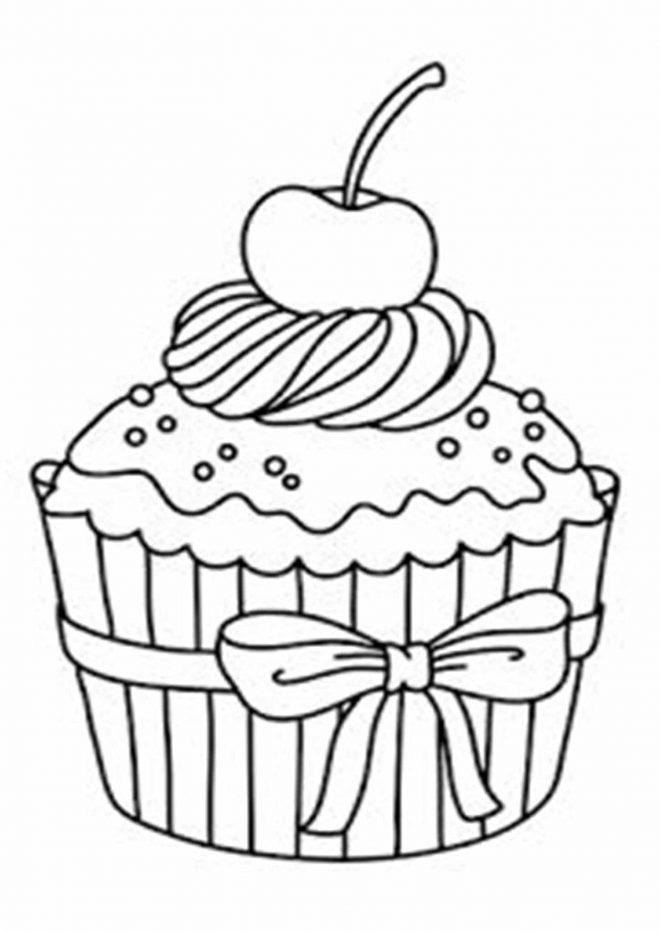 Free Easy To Print Cupcake Coloring Pages Tulamama