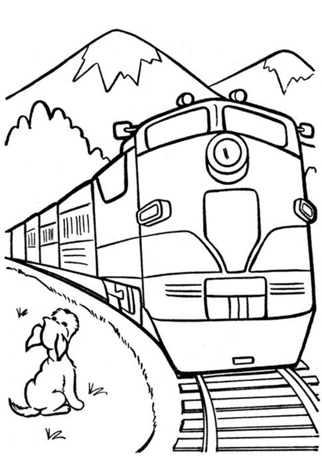 Free & Easy To Print Train Coloring Pages - Tulamama