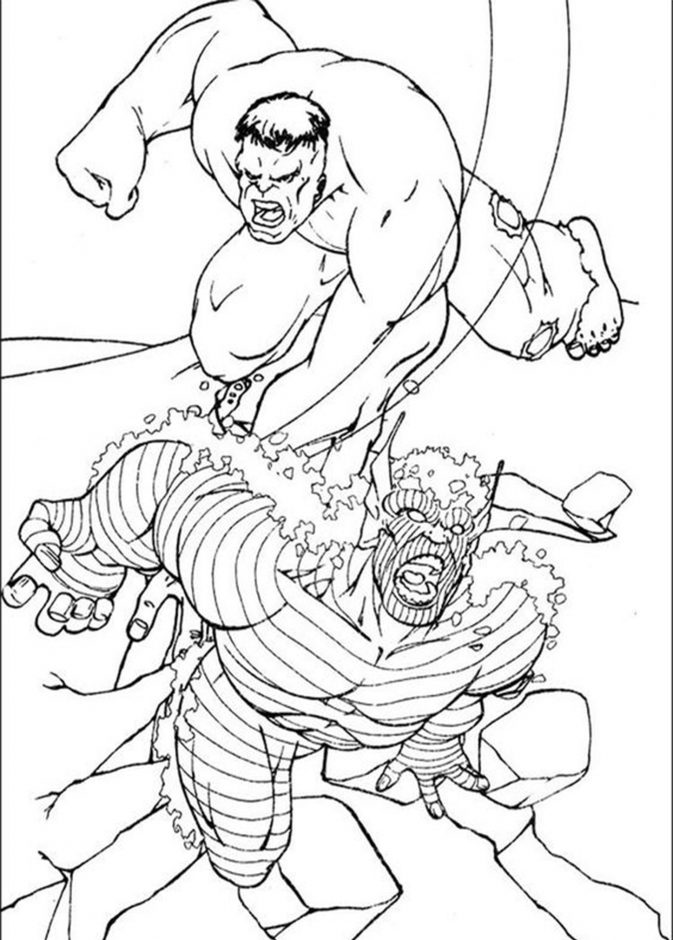 Free & Easy To Print Hulk Coloring Pages - Tulamama