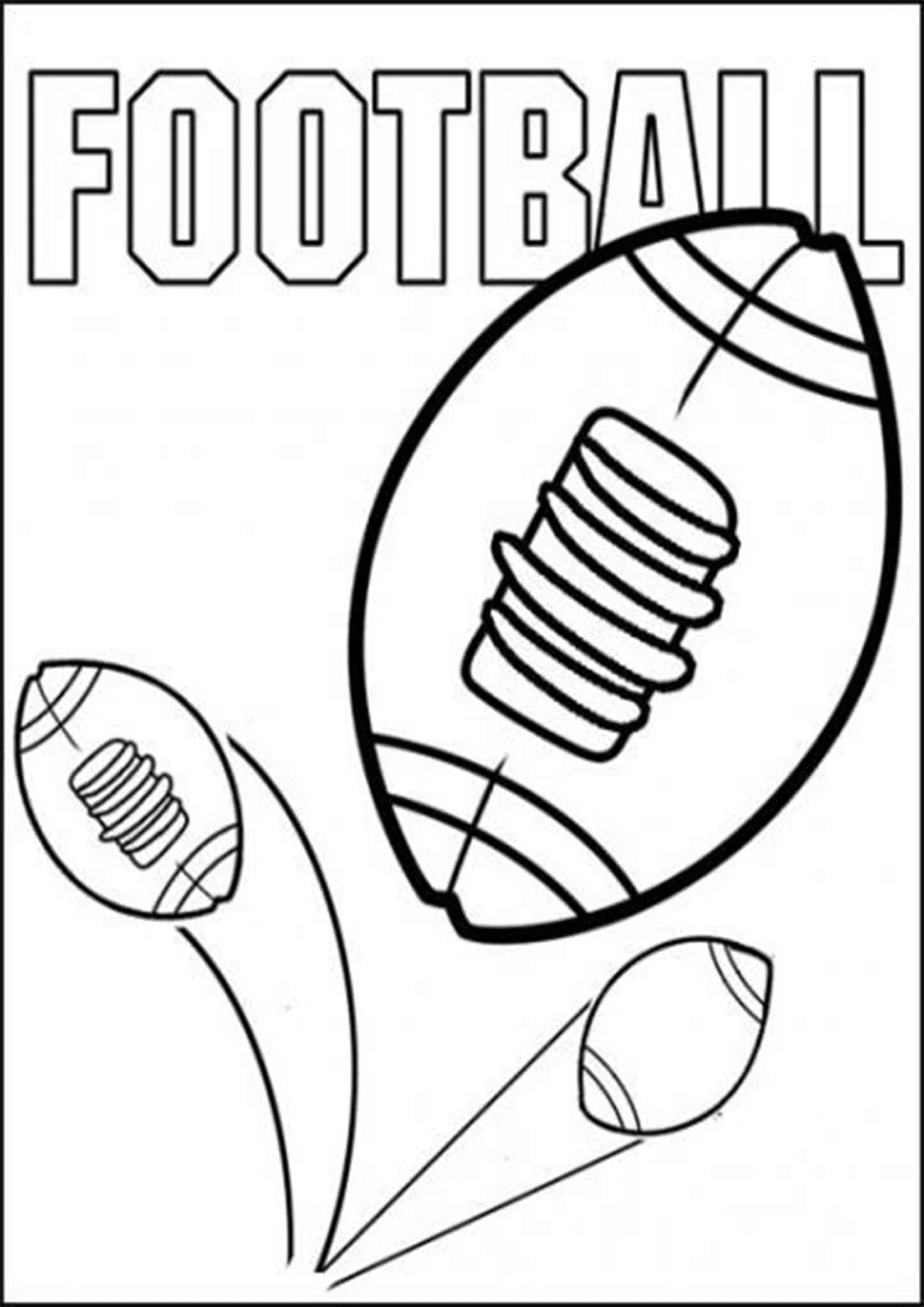 Free & Easy To Print Football Coloring Pages Tulamama