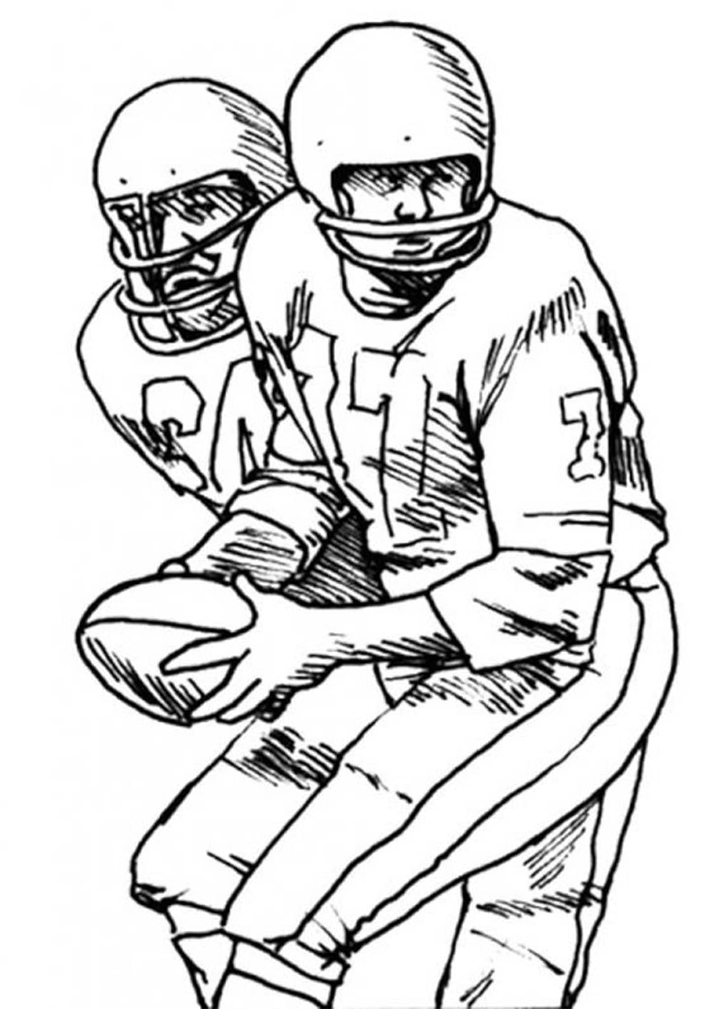 Free Easy To Print Football Coloring Pages Tulamama