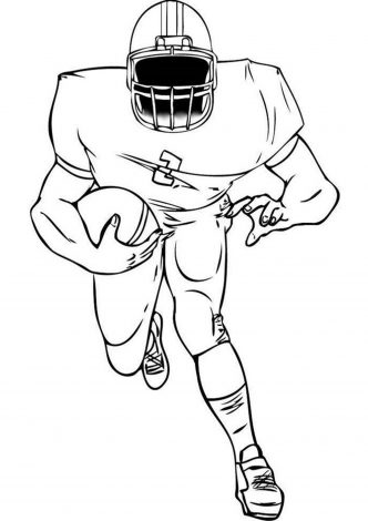 Free & Easy To Print Football Coloring Pages - Tulamama