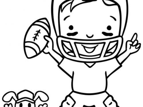 Free & Easy To Print Football Coloring Pages - Tulamama