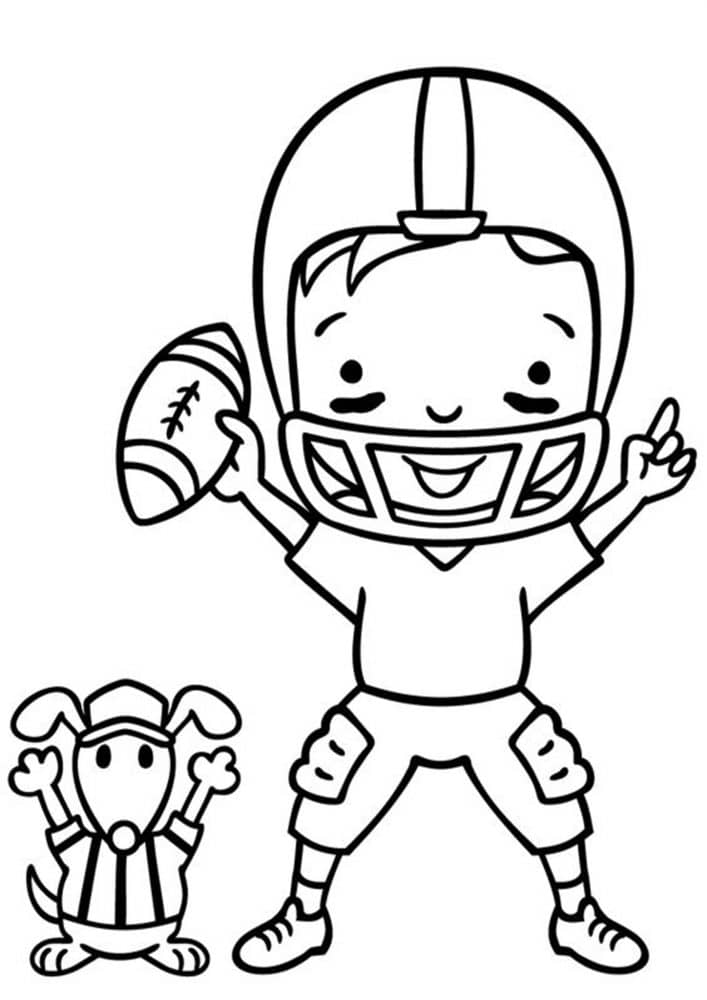 Free & Easy To Print Football Coloring Pages - Tulamama