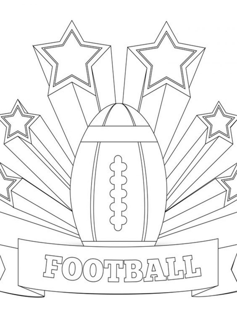 Free Easy To Print Football Coloring Pages Tulamama