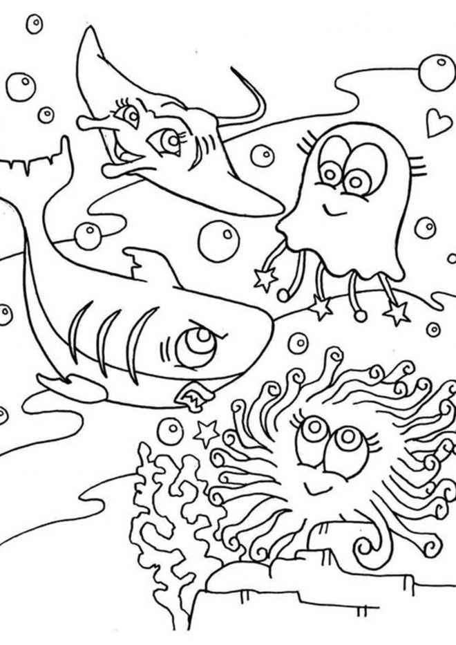 Free & Easy To Print Shark Coloring Pages - Tulamama