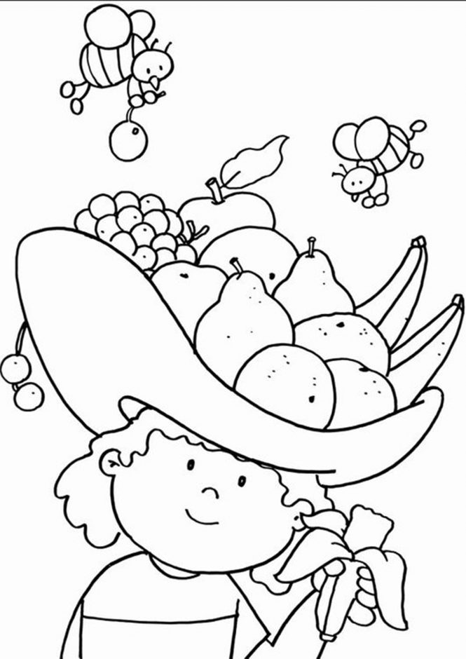 Free & Easy To Print Food Coloring Pages - Tulamama