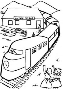 Free & Easy To Print Train Coloring Pages - Tulamama